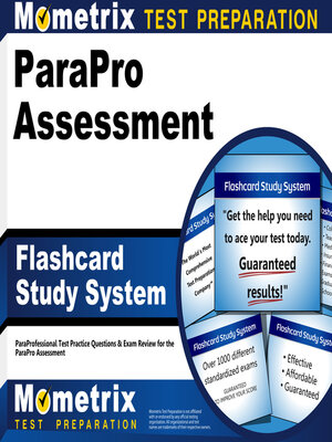 cover image of ParaPro Assessment Flashcard Study System